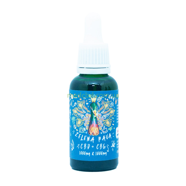 1000mgCBD_1000mgCBG_Oil_ZelenaPava_1 копия CBD + CBC Oil Zelena Pava 2000 mg + 1000 mg