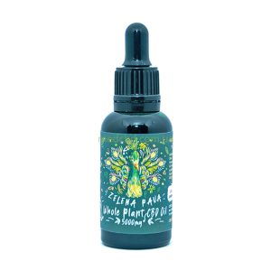 CBD Oil Whole Plant Zelena Pava 5000 mg